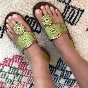 A pair of jack roger sandals!